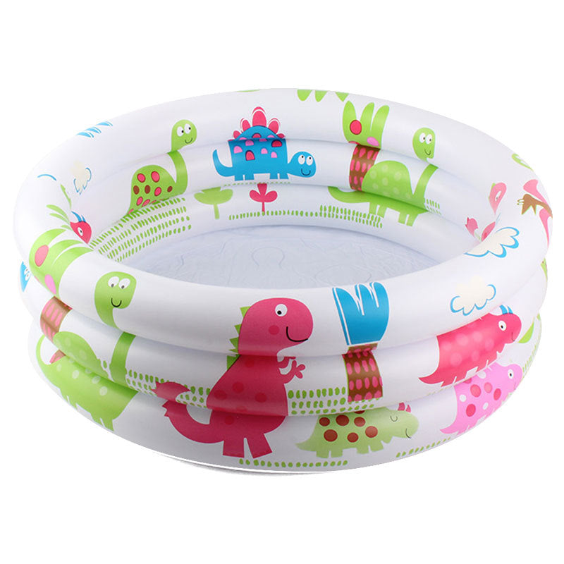 Children's cartoon dinosaur round swimming pool boy ball pool infant seat basin baby pool thickened