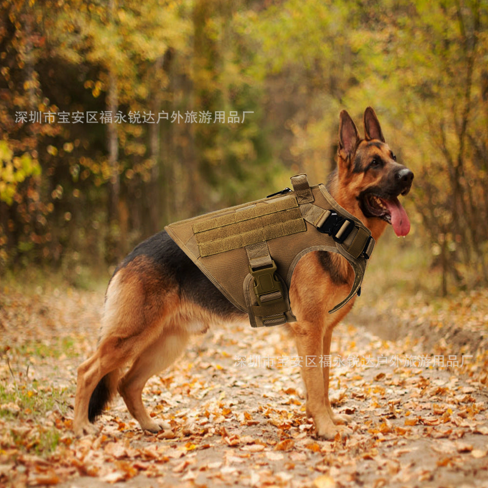 Nylon Tactical Dog Clothing Quick Release Dog Vest Pet Clothes Outdoor Dog Clothing Training Vest