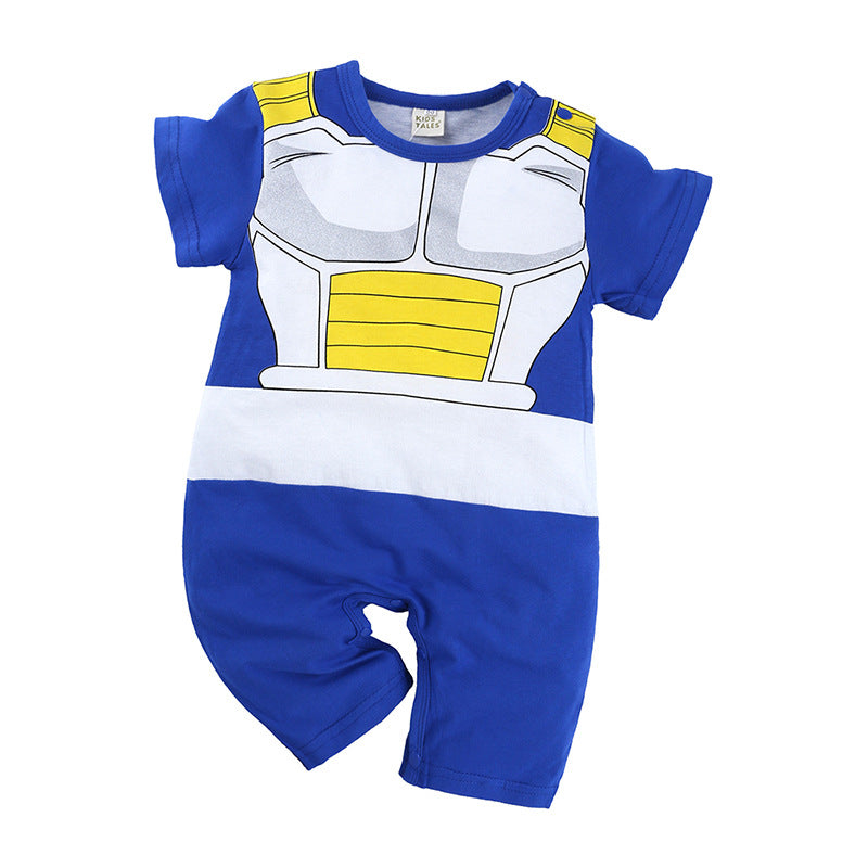 Summer cartoon anime baby boy short-sleeved harem foreign trade baby Japanese jumpsuit cosplay crawler suit