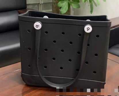 New supply EVA beach bag European and American fashion portable women's hole bag printed pet storage handbag