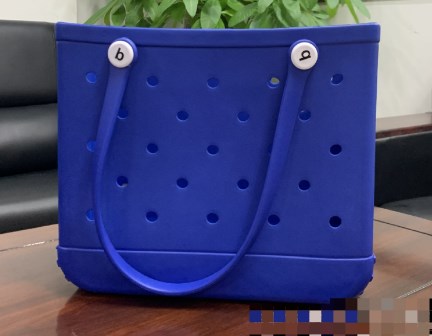 New supply EVA beach bag European and American fashion portable women's hole bag printed pet storage handbag