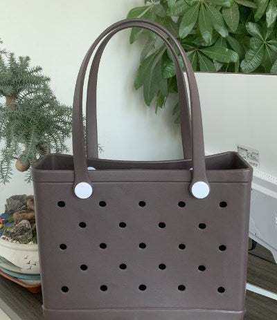 New supply EVA beach bag European and American fashion portable women's hole bag printed pet storage handbag