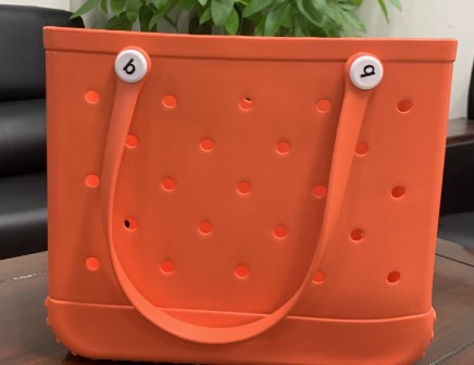 New supply EVA beach bag European and American fashion portable women's hole bag printed pet storage handbag