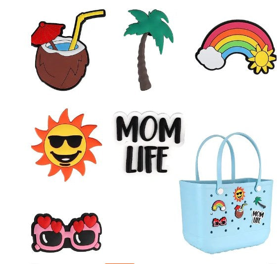 New supply EVA beach bag European and American fashion portable women's hole bag printed pet storage handbag