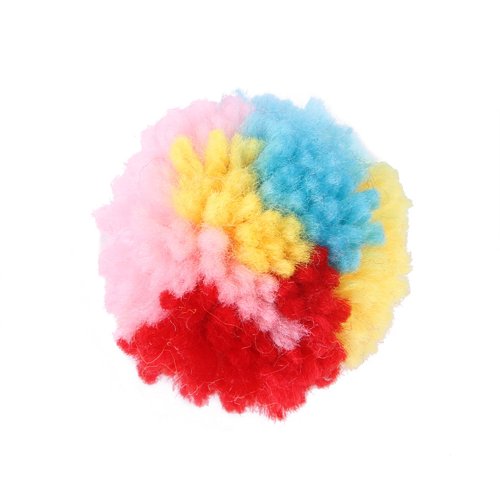 Summary of cat toy combination accessories Plastic bell ball flower drum rainbow ball feather mouse pet cat toy