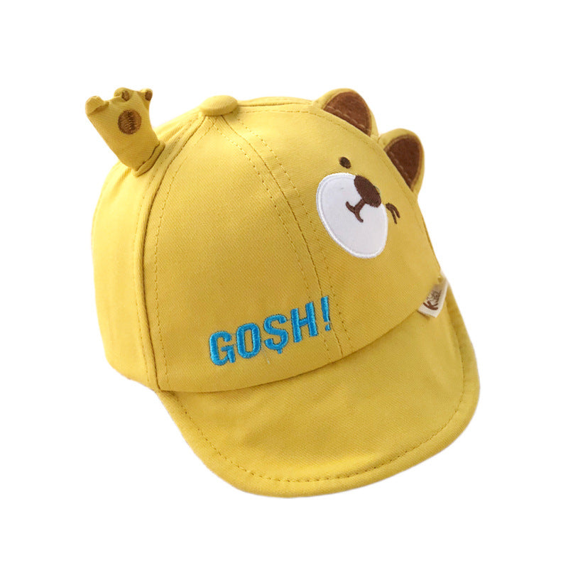 Adjustable baby sun hat for boys spring and summer thin cap for boys and girls cute baseball hat