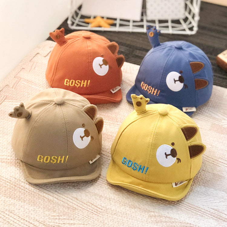 Adjustable baby sun hat for boys spring and summer thin cap for boys and girls cute baseball hat