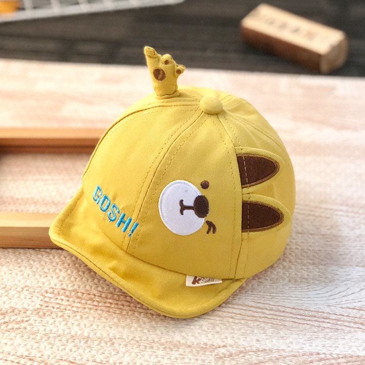 Adjustable baby sun hat for boys spring and summer thin cap for boys and girls cute baseball hat