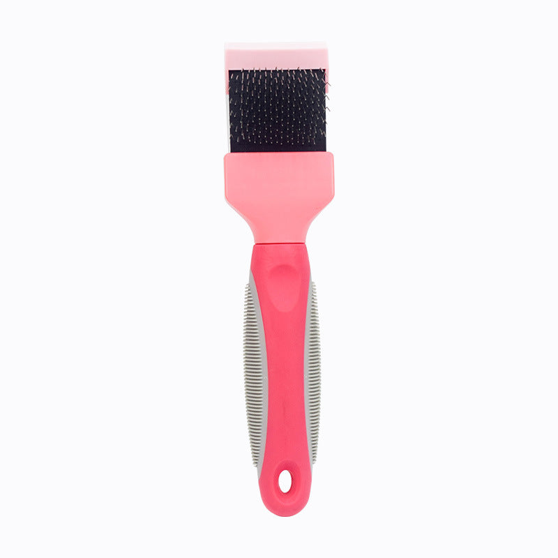 Pet cleaning products factory direct sales cat double-sided soft comb pet hair cleaning comb pet double-sided comb