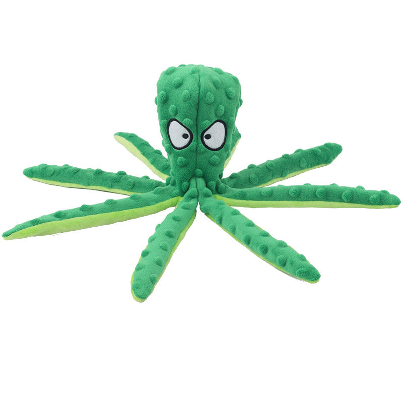 New product pet plush toy octopus skin shell dog puzzle bite resistant sounding toy octopus cat and dog supplies