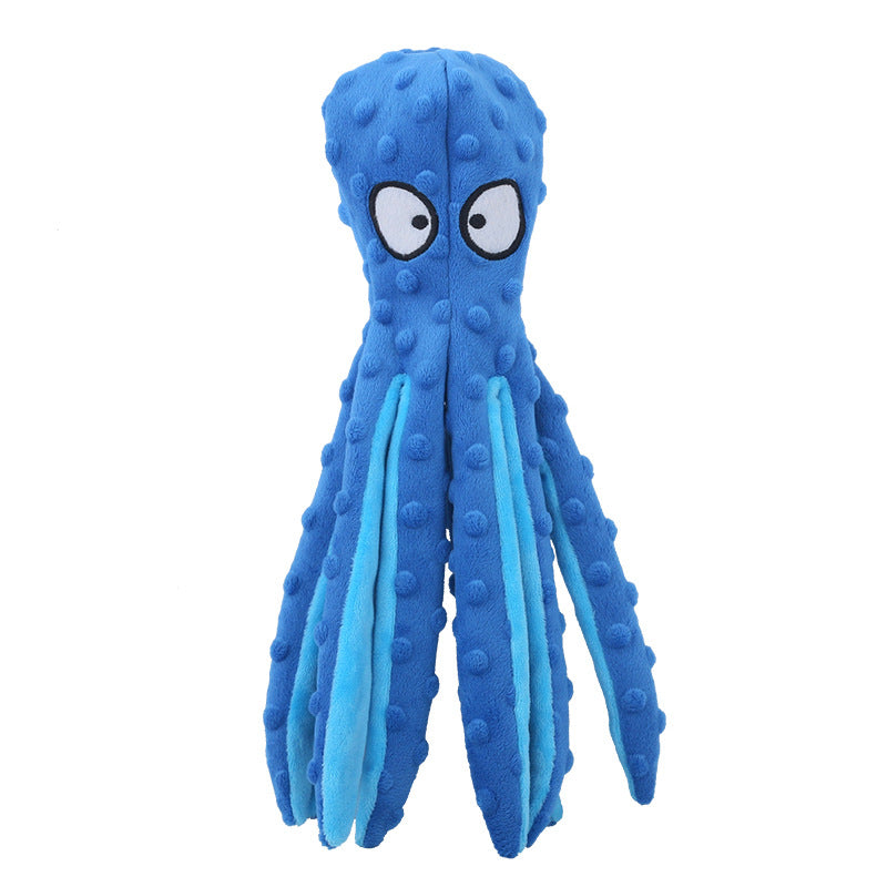 New product pet plush toy octopus skin shell dog puzzle bite resistant sounding toy octopus cat and dog supplies