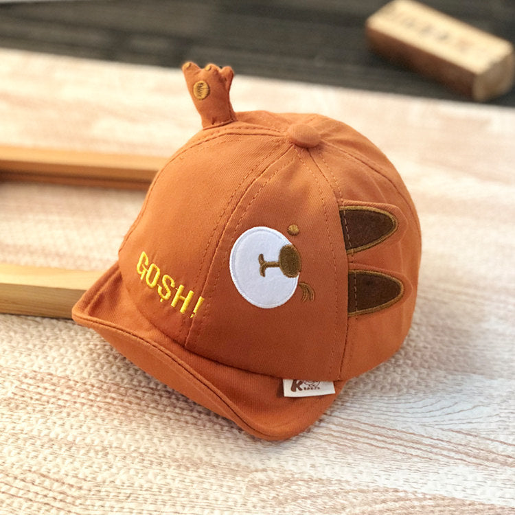 Adjustable baby sun hat for boys spring and summer thin cap for boys and girls cute baseball hat