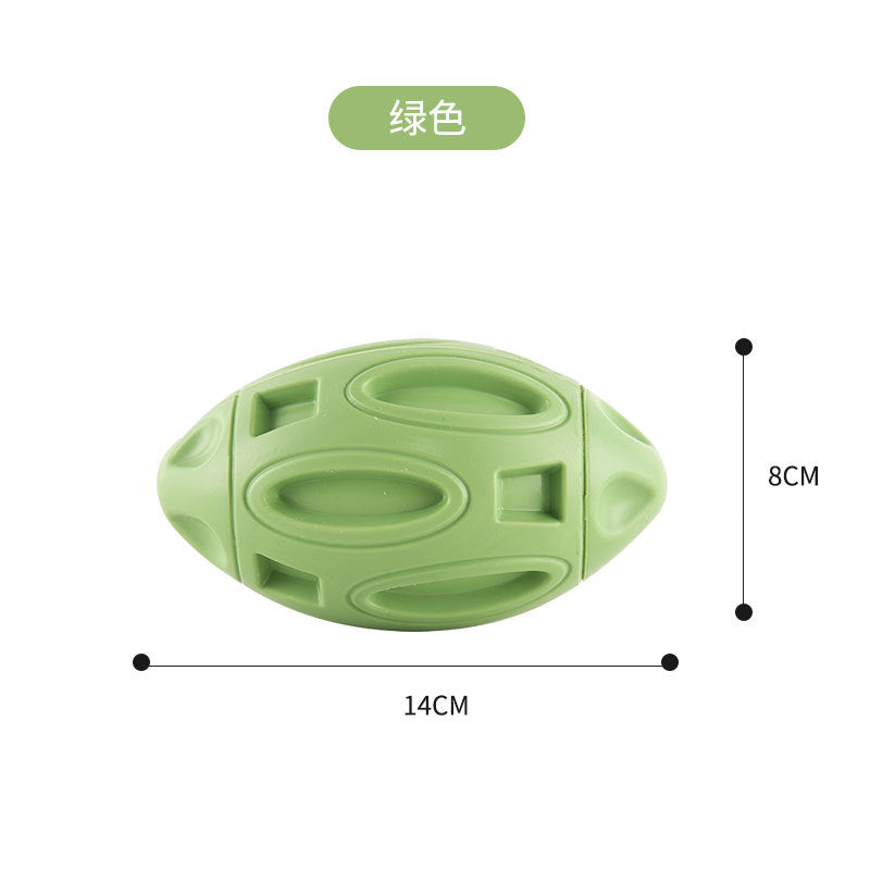 Amazon manufacturers pet dog toy ball dog chew toy chew-resistant football molar sound dog toy wholesale