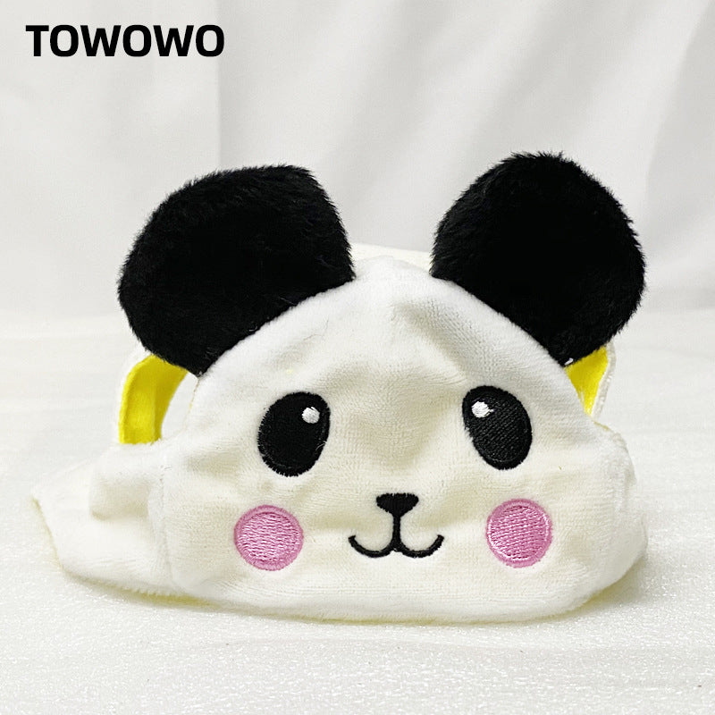 New Year Pet Christmas Hat Cat Cute Pet Head Clothing Supplies Transformed into Panda Small Dog and Cat Toy Headgear