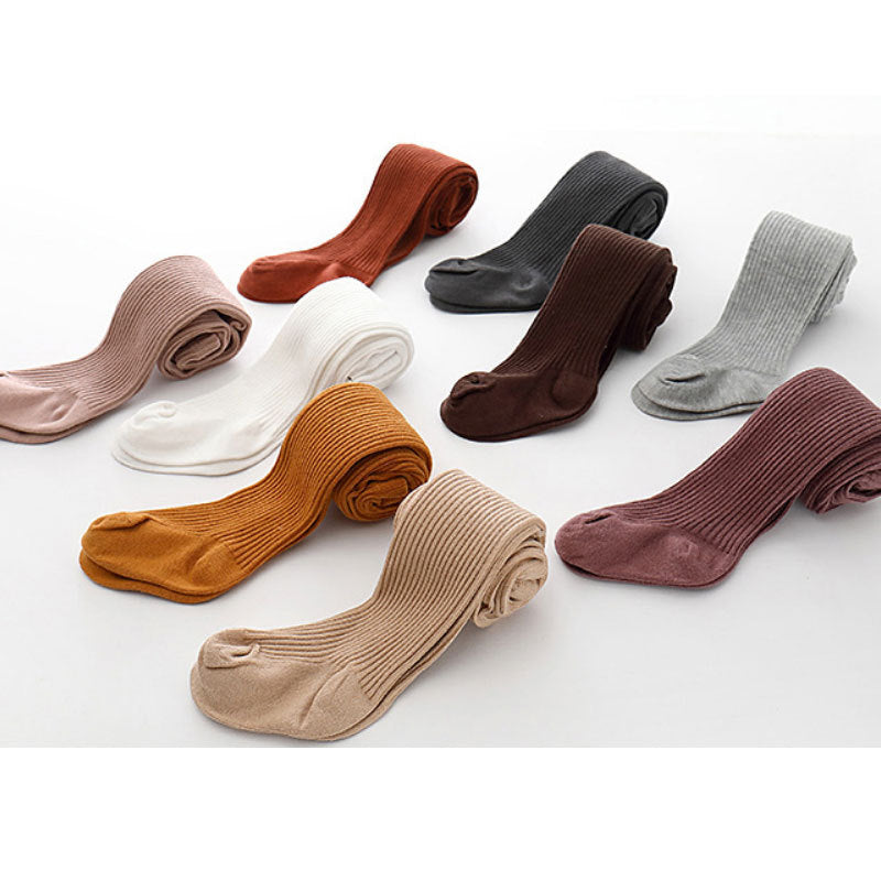 Spring and summer new candy-colored baby leggings with free opening children's pantyhose breathable sweat-absorbent cotton pantyhose