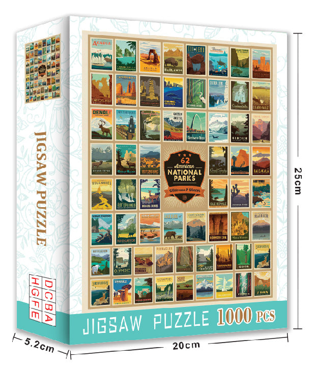 1000 piece puzzle Christmas gift Halloween toy cross-border Amazon adult landscape painting puzzle customization