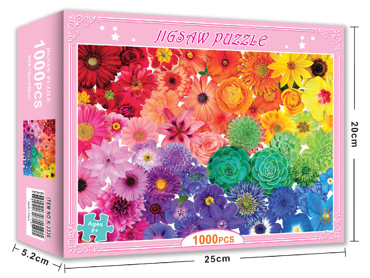 1000 piece puzzle Christmas gift Halloween toy cross-border Amazon adult landscape painting puzzle customization