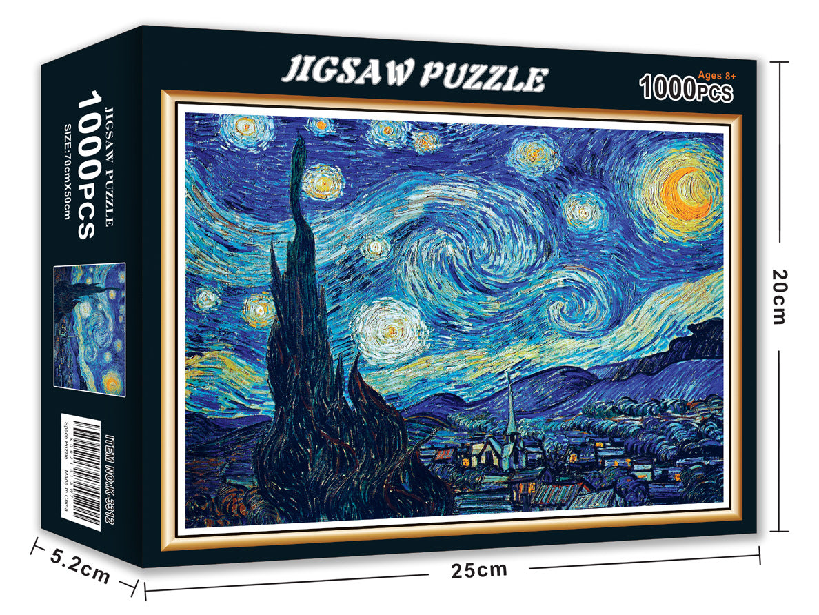 1000 piece puzzle Christmas gift Halloween toy cross-border Amazon adult landscape painting puzzle customization