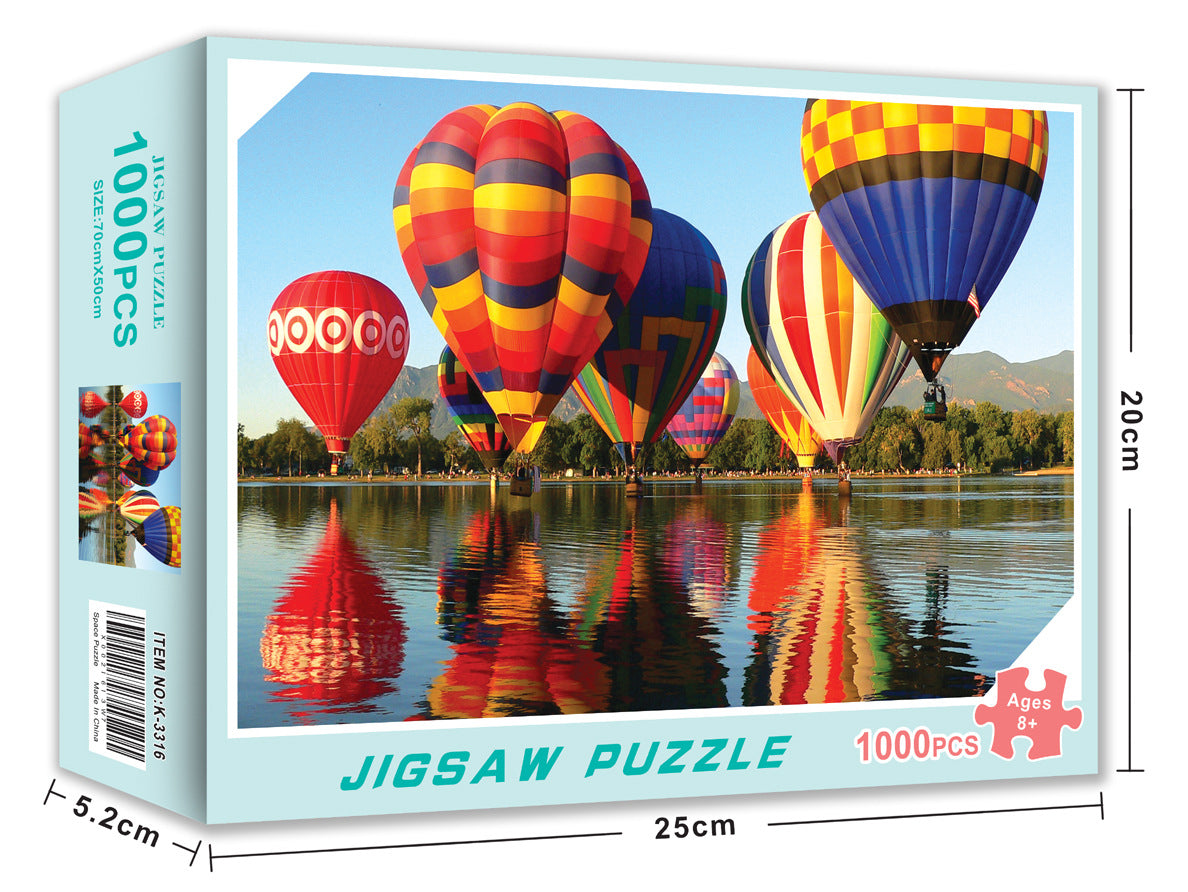 1000 piece puzzle Christmas gift Halloween toy cross-border Amazon adult landscape painting puzzle customization
