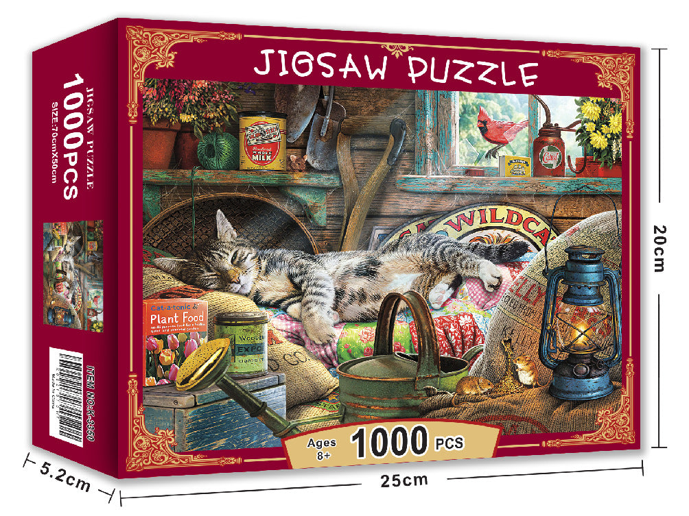 1000 piece puzzle Christmas gift Halloween toy cross-border Amazon adult landscape painting puzzle customization