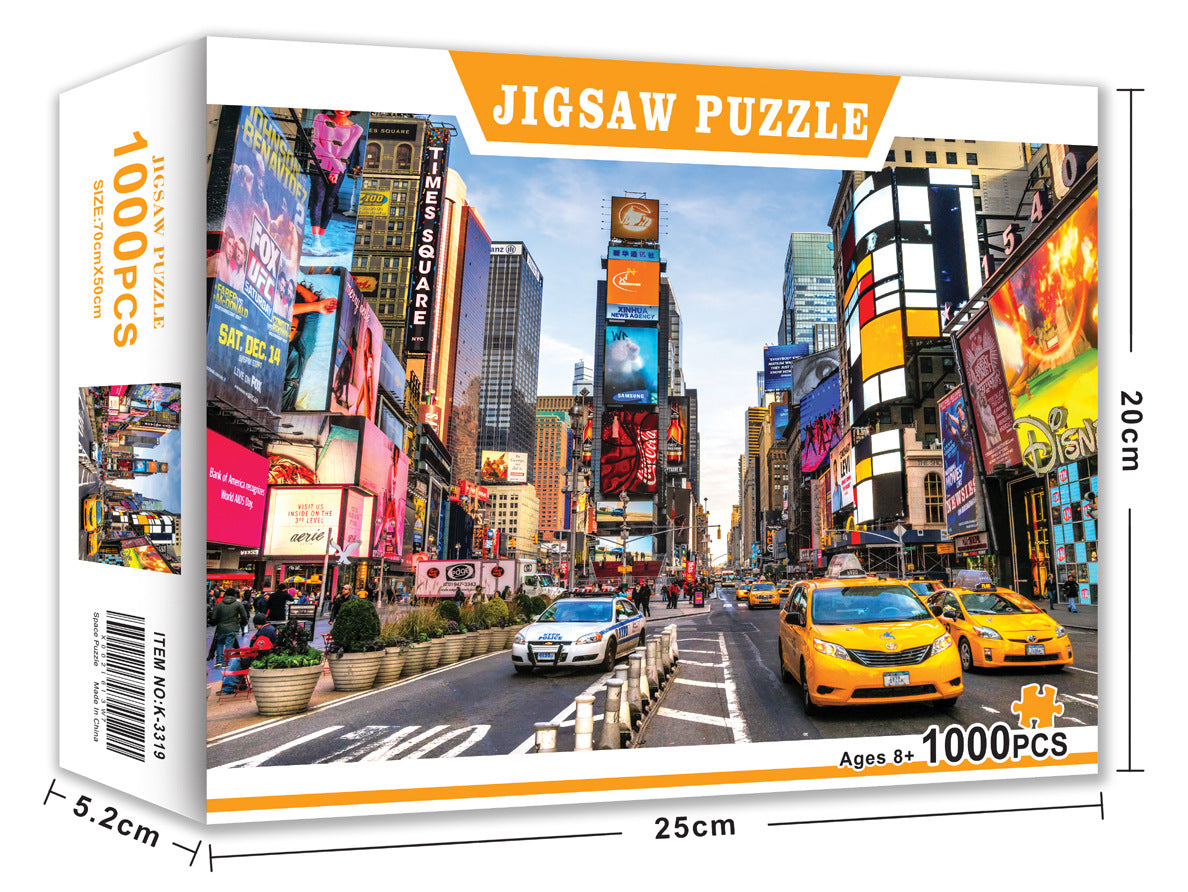 1000 piece puzzle Christmas gift Halloween toy cross-border Amazon adult landscape painting puzzle customization