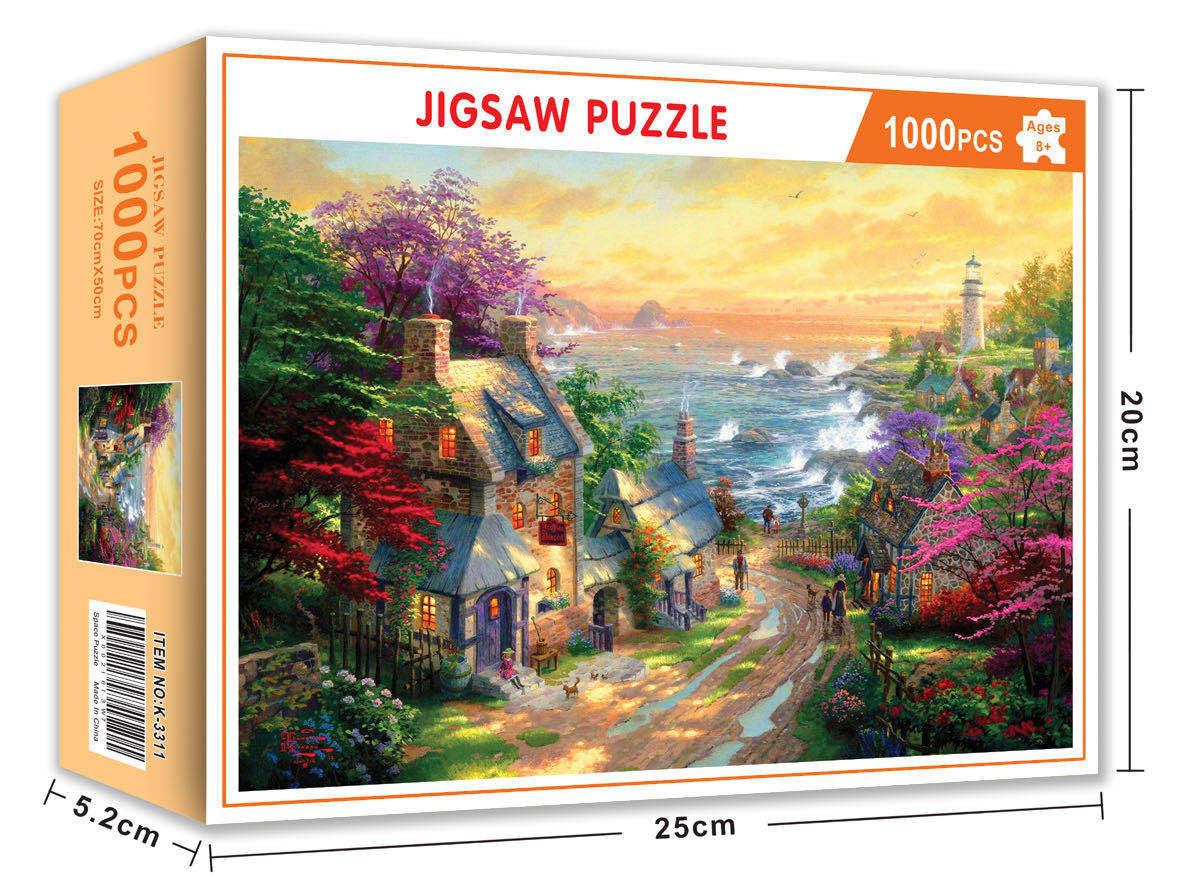 1000 piece puzzle Christmas gift Halloween toy cross-border Amazon adult landscape painting puzzle customization