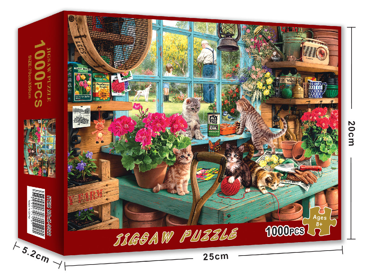 1000 piece puzzle Christmas gift Halloween toy cross-border Amazon adult landscape painting puzzle customization