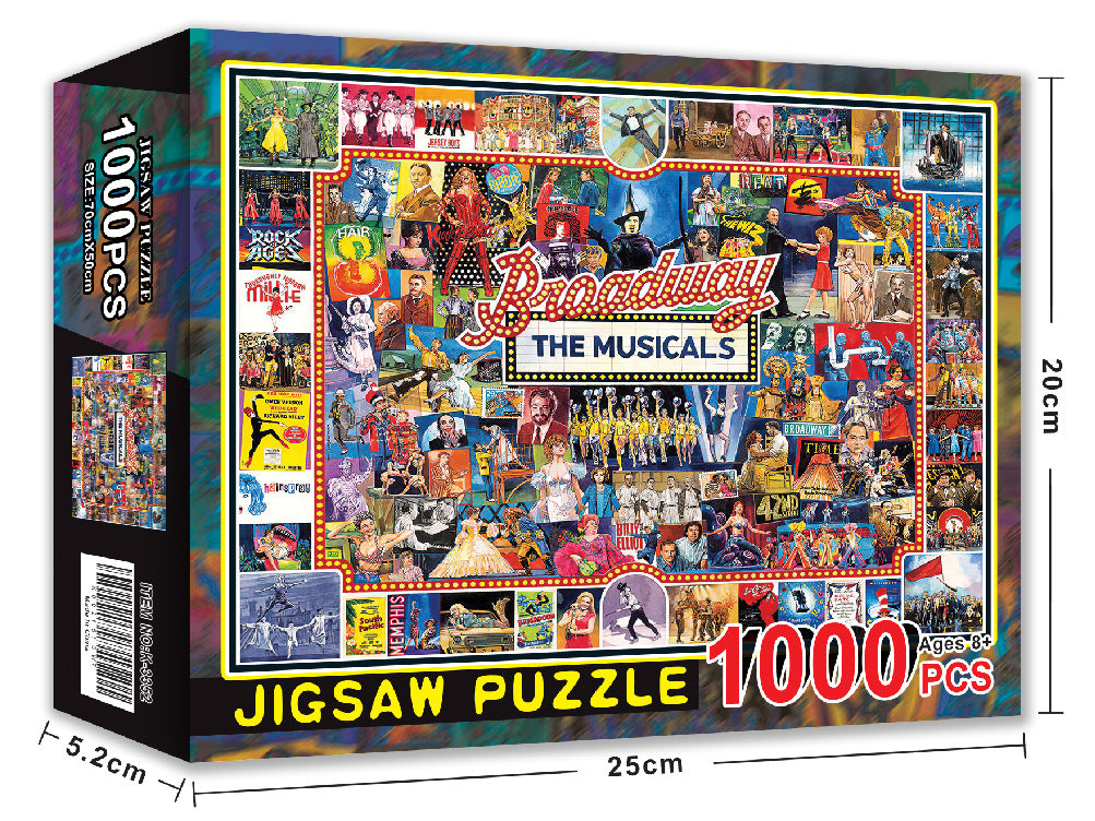 1000 piece puzzle Christmas gift Halloween toy cross-border Amazon adult landscape painting puzzle customization