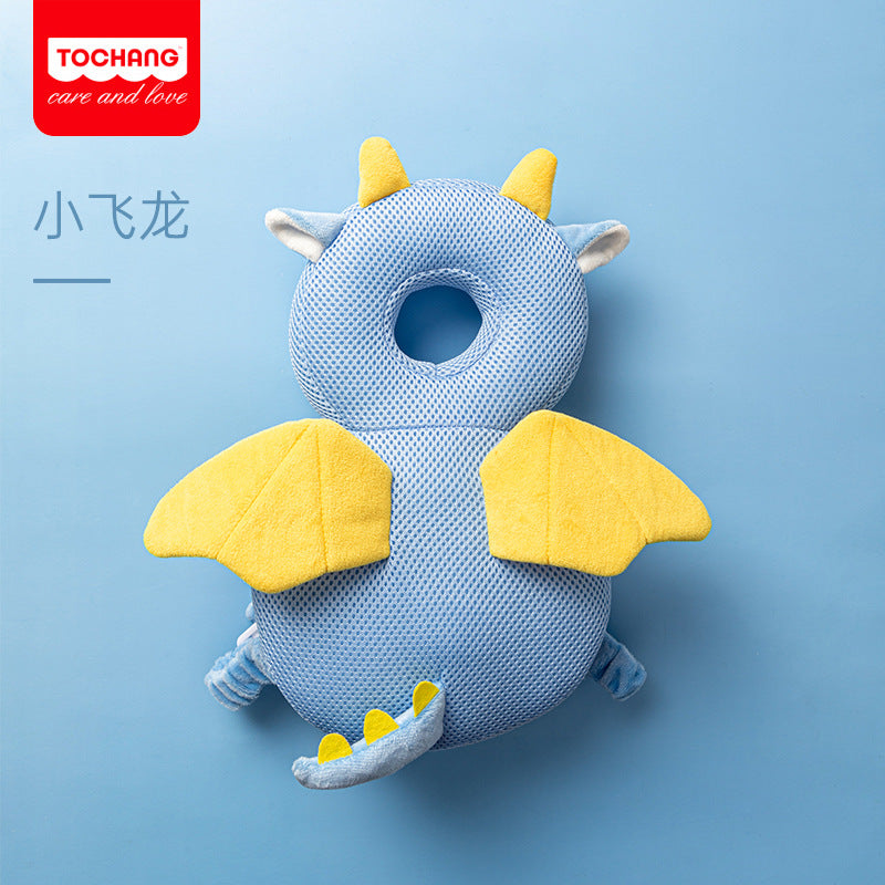 Baby headrest spring and autumn breathable plush headrest anti-fall baby protection pad toddler cap wholesale