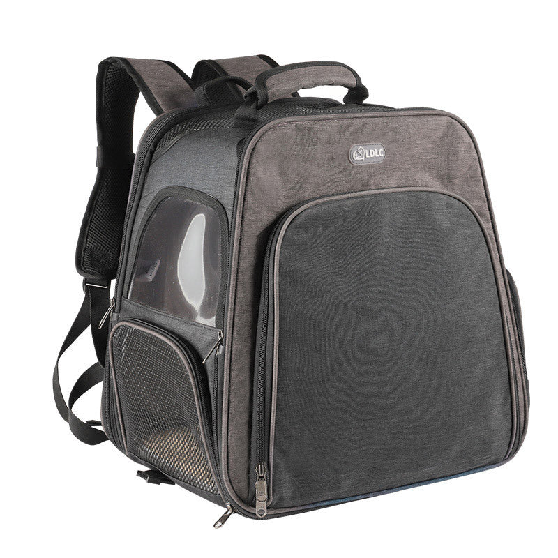 Qi Sheng's new LDLC ultra-light storage pet backpack portable folding pet bag external expansion folding cat bag