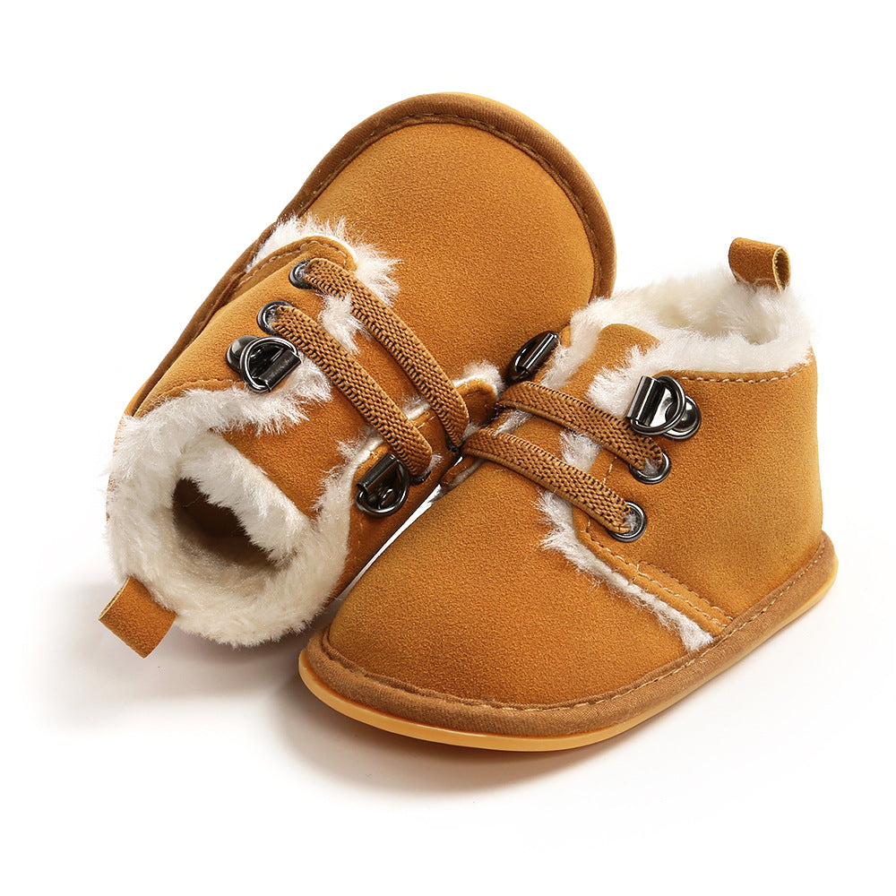 2020 baby shoes autumn and winter baby shoes 0-1 year old rubber-soled toddler shoes 1985