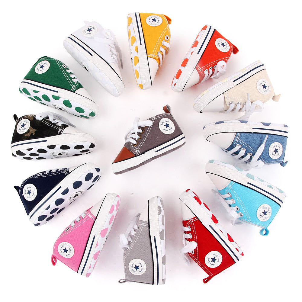 Explosive multicolor spring and autumn baby shoes for men and women BABY canvas shoes baby toddler shoes wholesale 2486 total