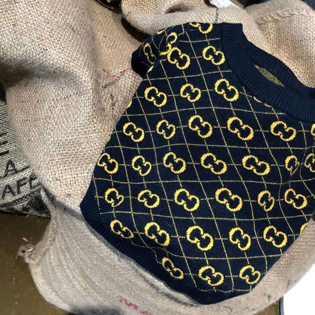 Pet trendy brand Internet celebrity clothes dog cat French dog Teddy Schnauzer Internet celebrity puppy autumn and winter sweatshirt sweater