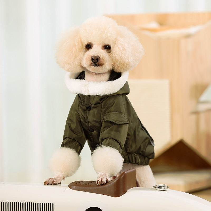 Dog clothes trendy brand Teddy Korean version Corgi four-legged spring and autumn thin small dog puppy pet cute autumn and winter clothing