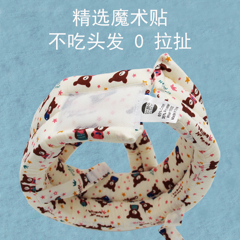 2023 New Baby Toddler Protective Hat Baby Learning to Walk Anti-collision Safety Helmet Children's Anti-fall Cotton Helmet