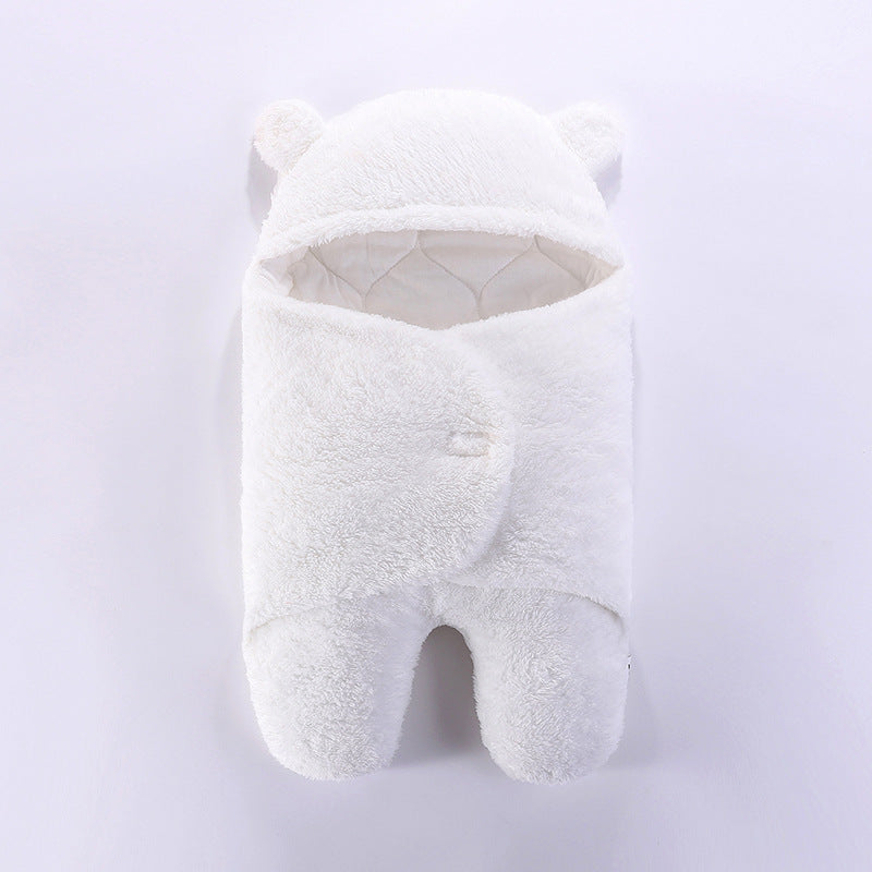 Baby blanket winter newborn swaddle supplies newborn baby wrap outdoor swaddle clothes thickened sleeping bag spring and autumn
