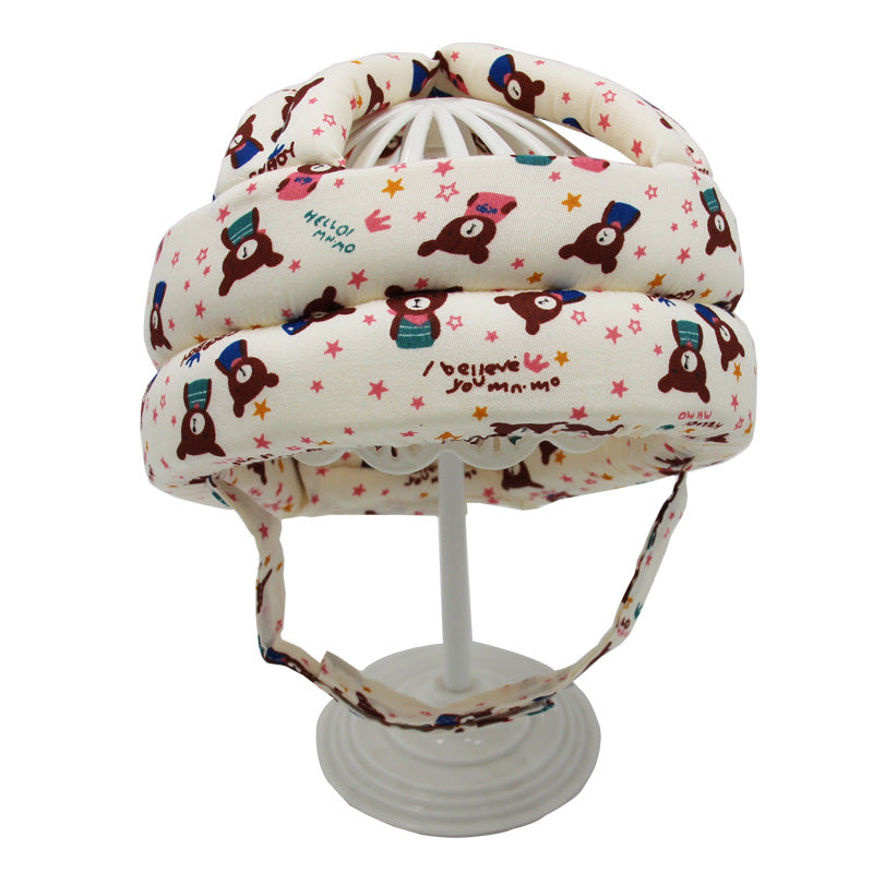 2023 New Baby Toddler Protective Hat Baby Learning to Walk Anti-collision Safety Helmet Children's Anti-fall Cotton Helmet