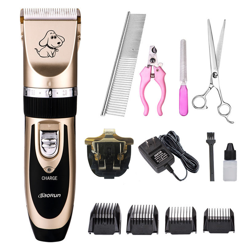 Baorun pet hair clippers dog hair shaver Teddy shaved feet artifact professional cat hair clippers hair cutting tool