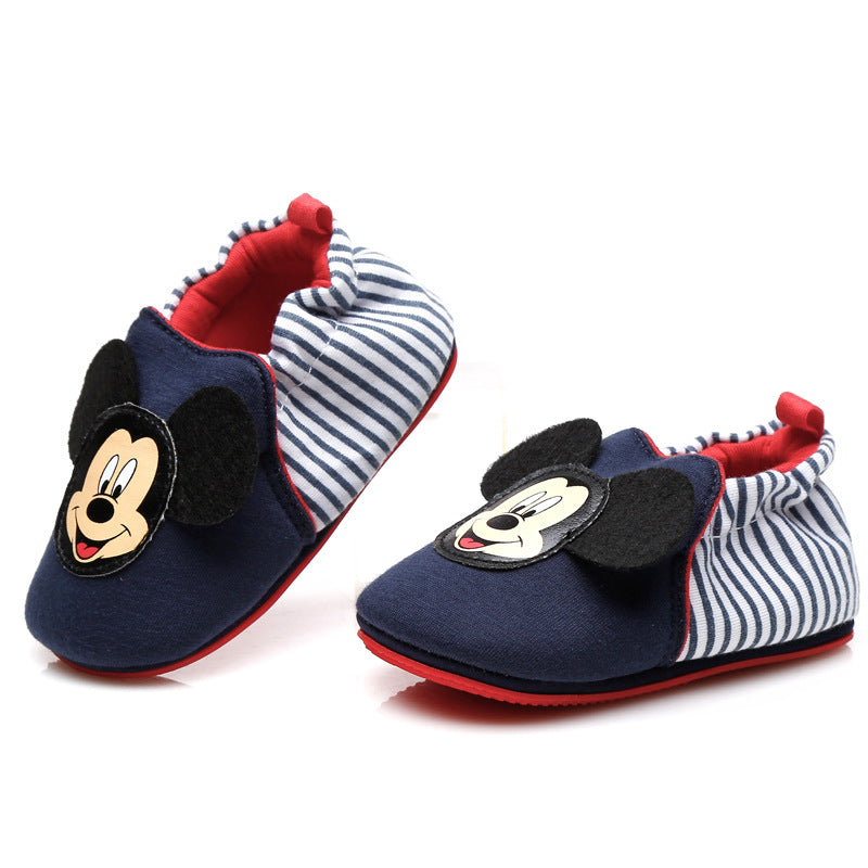 Factory direct sales baby soft sole toddler shoes 0-1-2 years old boys and girls baby shoes fashionable home non-slip baby shoes
