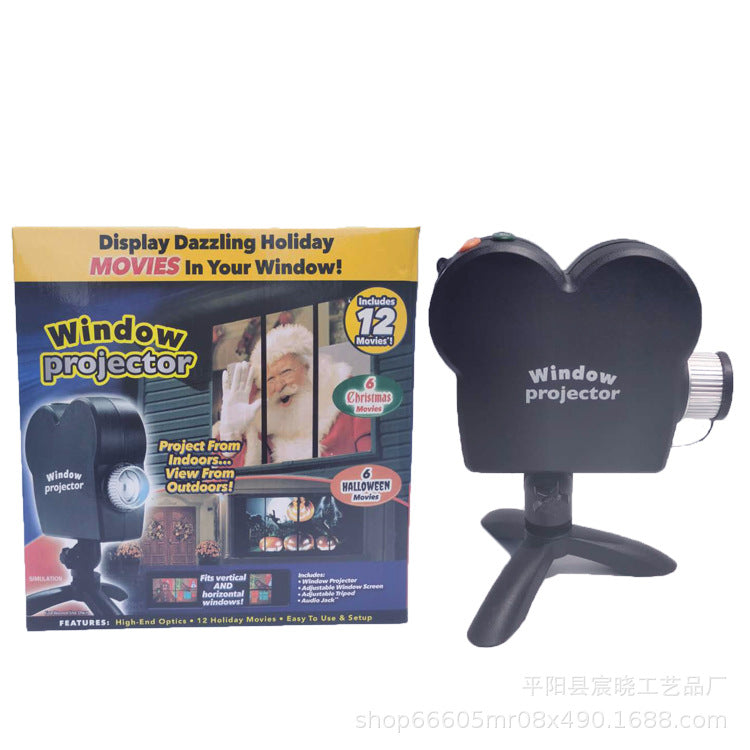 Window Projector Wonderland Cross-border Christmas Projector TV Hot Sale Halloween Projector