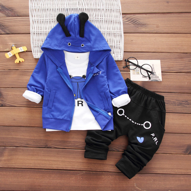 Children's clothing boys autumn and winter three-piece suit, baby autumn suit 0-5 years old infant suit, fashionable Korean three-piece suit