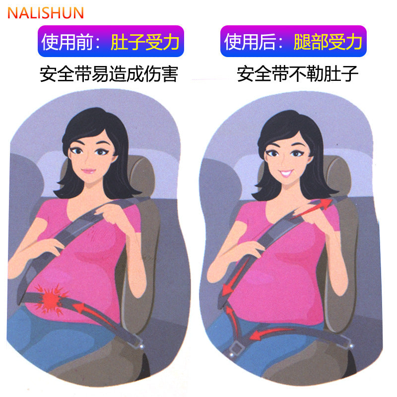 Maternity driving seat belt Maternity seat belt protection unborn baby comfort Pregnant mother belly safety