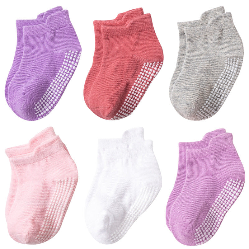 Amazon anti-skid dispensing children's socks spring, summer and autumn children's socks baby socks boys cotton boat socks children's socks C017