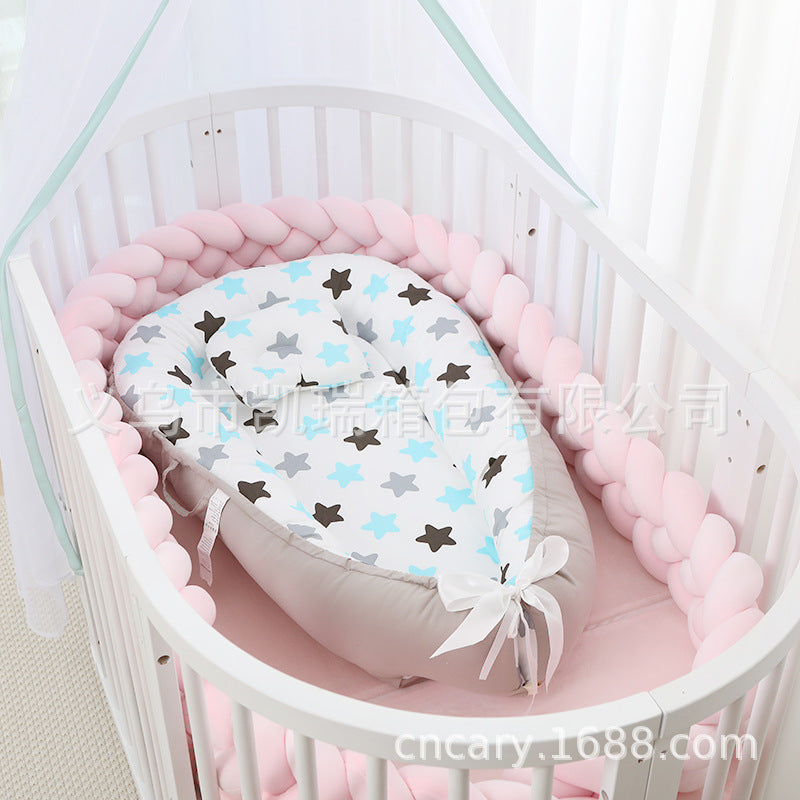 Cross-border hot selling crib portable bed in bed removable and washable baby bed newborn imitation womb wrapped travel bed