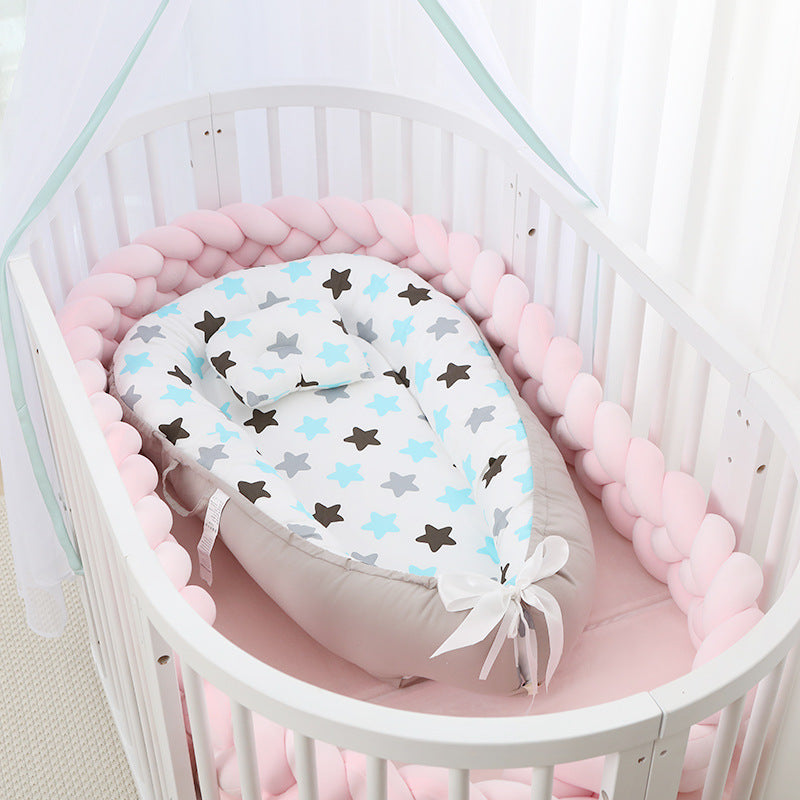 Cross-border hot selling crib portable bed in bed removable and washable baby bed newborn imitation womb wrapped travel bed