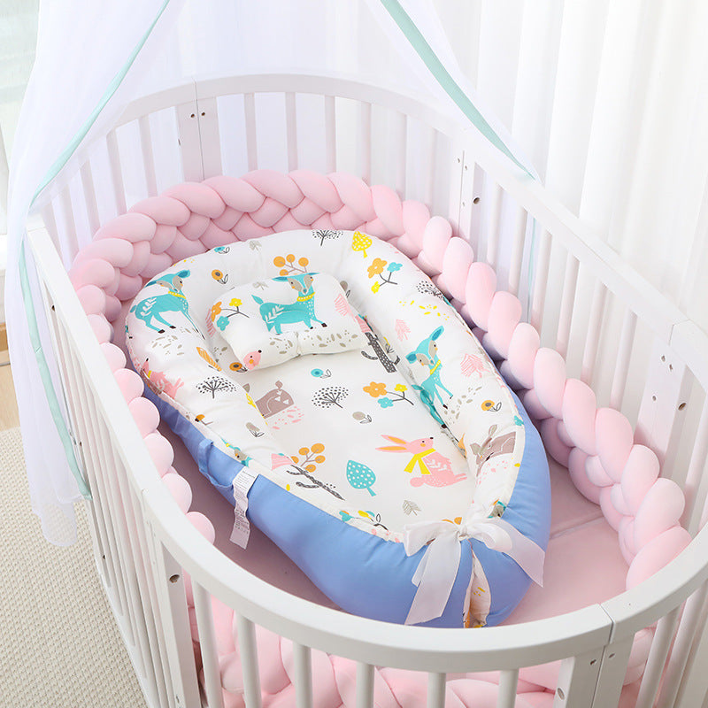 Cross-border hot selling crib portable bed in bed removable and washable baby bed newborn imitation womb wrapped travel bed