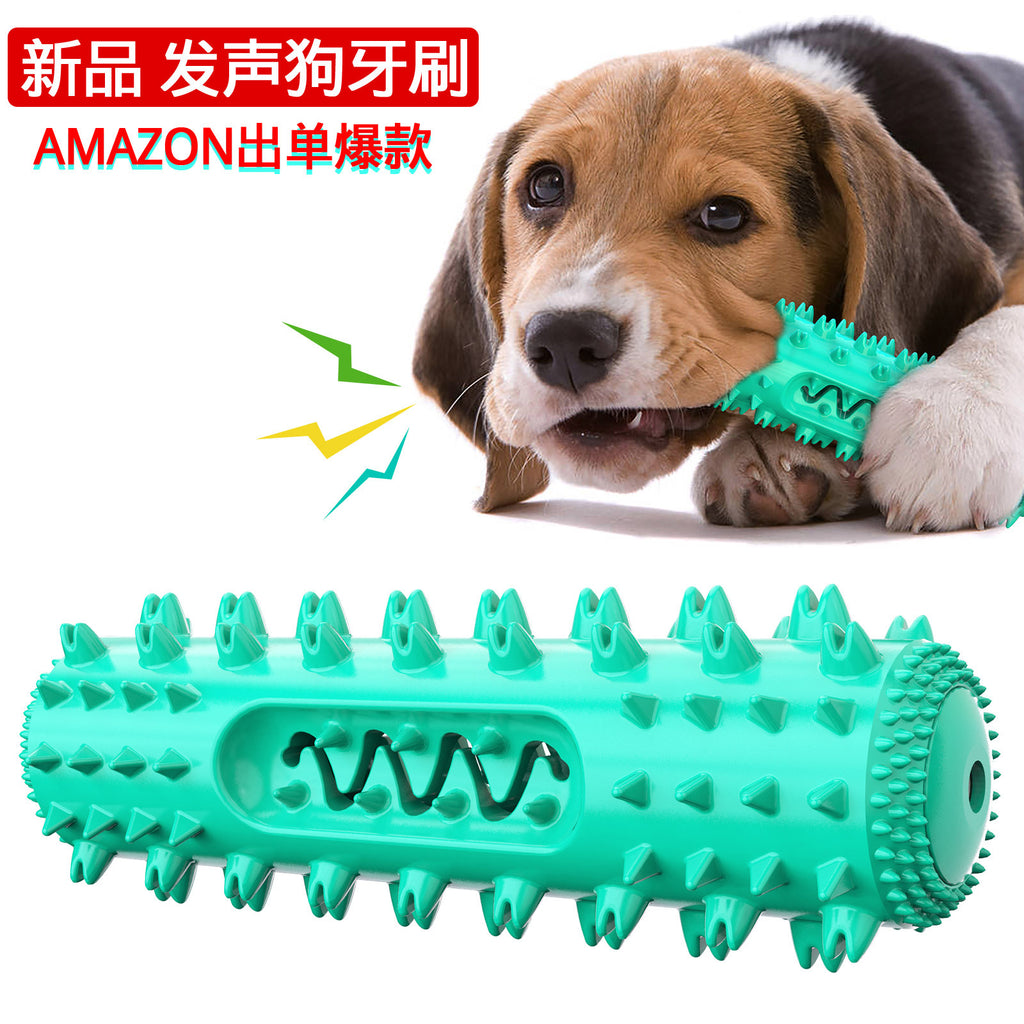 Amazon Pet Sounding Sawtooth Molar Stick Dog Toothbrush Cleaning Ball Vent Biting Dog Toy Dog Pet Supplies