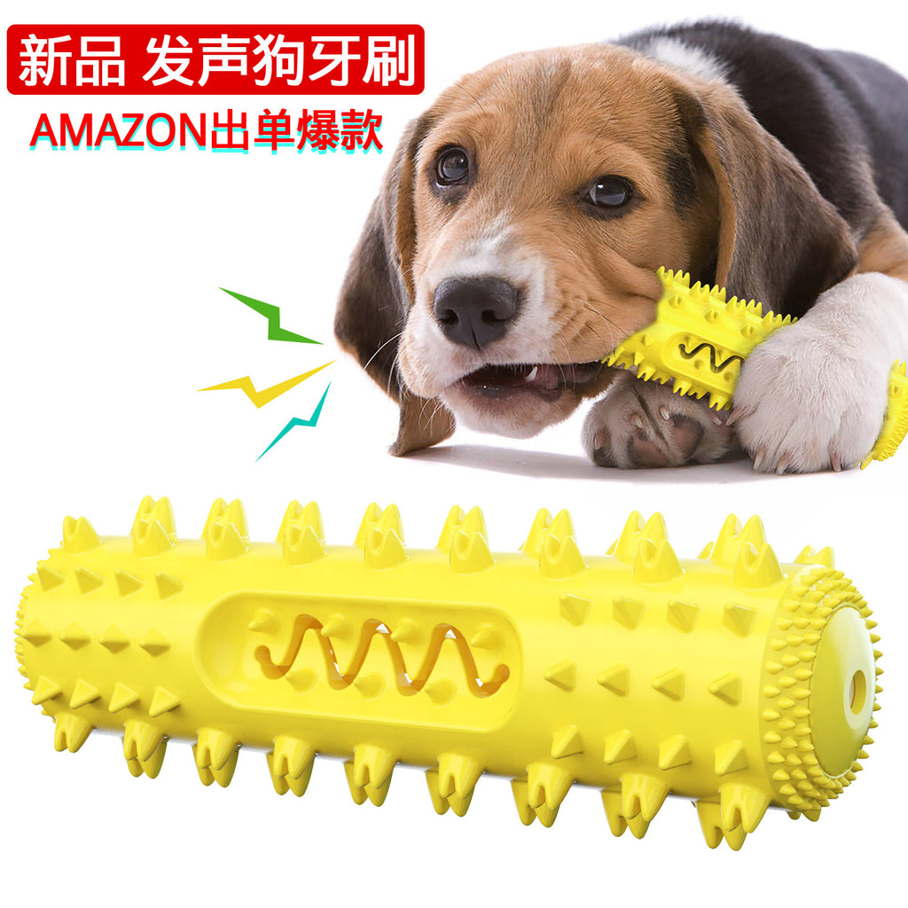 Amazon Pet Sounding Sawtooth Molar Stick Dog Toothbrush Cleaning Ball Vent Biting Dog Toy Dog Pet Supplies