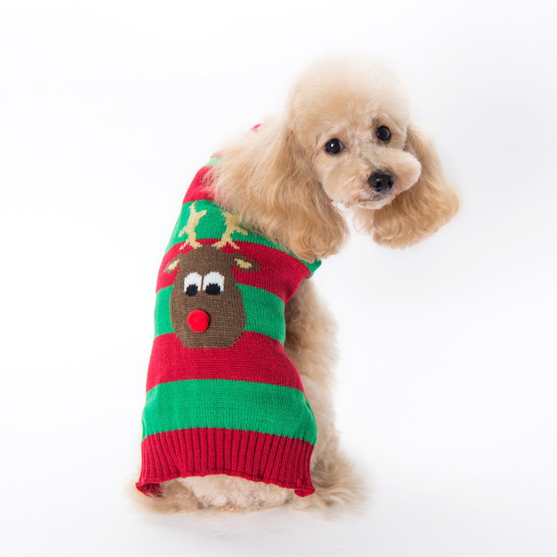 Dog clothes for spring and autumn, Teddy poodle puppy sweaters, New Year and Christmas pet clothes, elk Christmas outfits wholesale