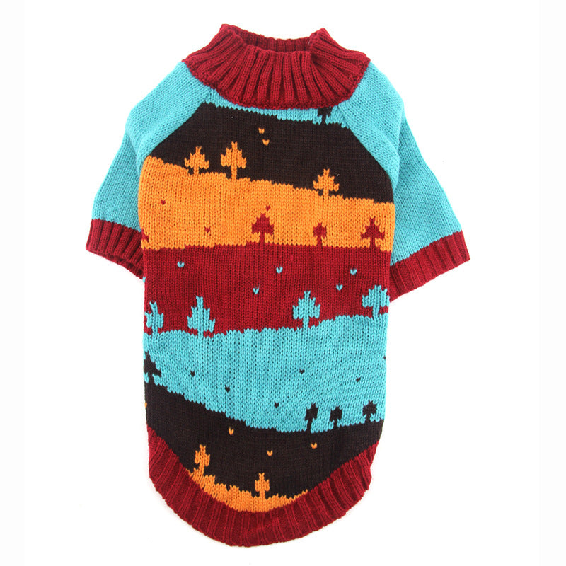 Dog clothes for spring and autumn, Teddy poodle puppy sweaters, New Year and Christmas pet clothes, elk Christmas outfits wholesale